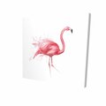 Fondo 32 x 32 in. Pink Flamingo Watercolor-Print on Canvas FO2790569